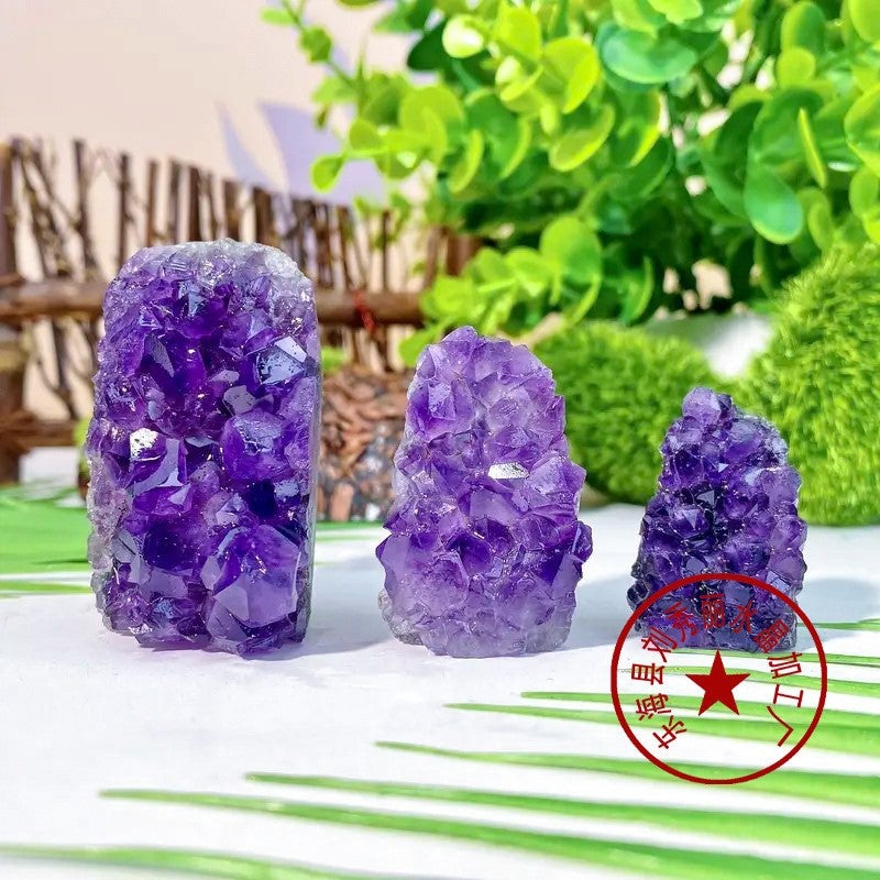 Sale Natural Amethyst Array Brazil Deep Amethyst Array Home Office Crystal Crafts Decoration Ornaments - Image 1